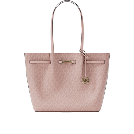 Michael Kors Women's Carson Large Signature Logo Tote Bag Powder Blush/Gold