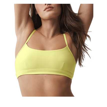 alo Women's Airlift Intrigue Bra Sunshine