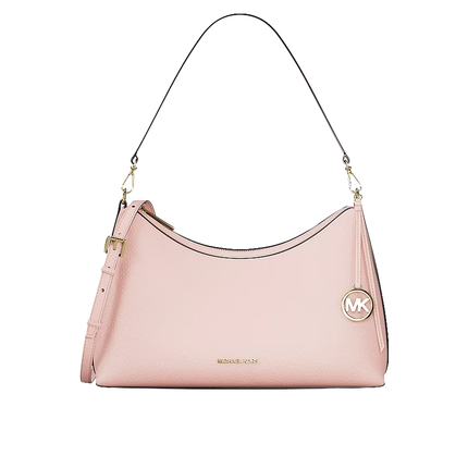 Michael Kors Women's Sammy Medium Pebbled Leather Convertible Shoulder Bag Powder Blush/Gold