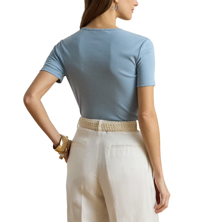 Polo Ralph Lauren Women's Stretch Cotton Tee Blue Note