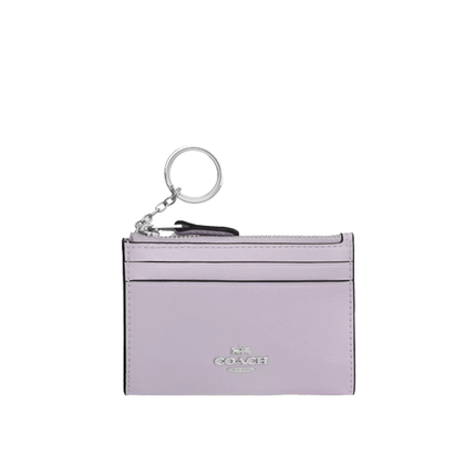 Coach Women's Mini Skinny Id Case Silver/Light Amethyst