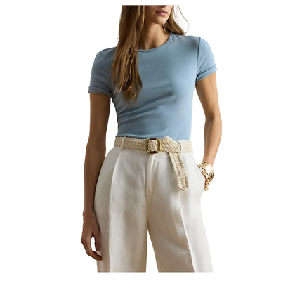 Polo Ralph Lauren Women's Stretch Cotton Tee Blue Note