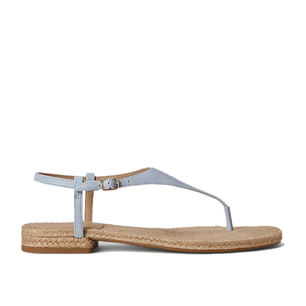 Polo Ralph Lauren Women's Everley III Nappa Leather Sandal Alpine Blue