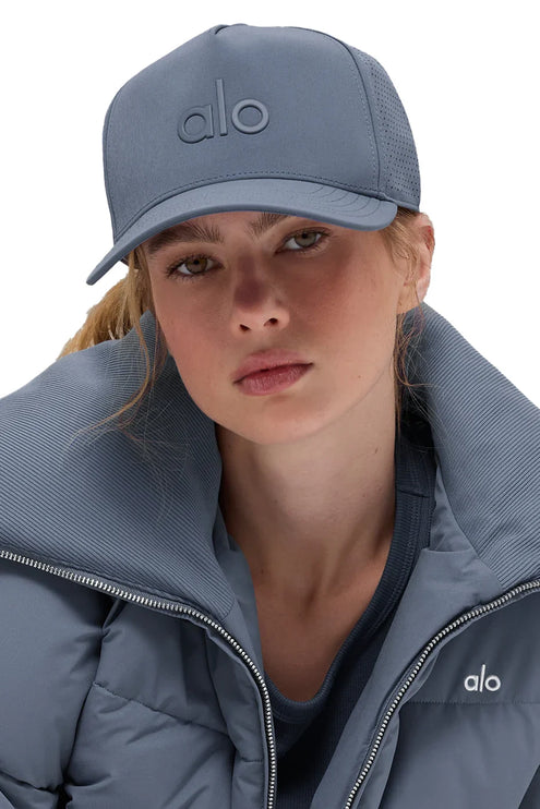 alo Unisex Performance District Trucker Hat Bluestone