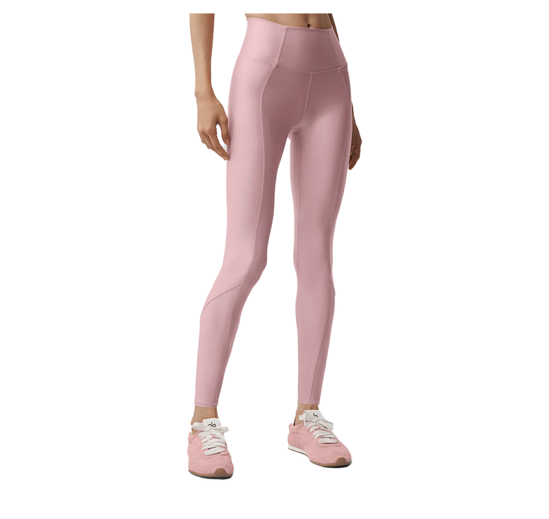 alo Women's Airlift High-Waist 7/8 Fine Line Legging Vintage Pink