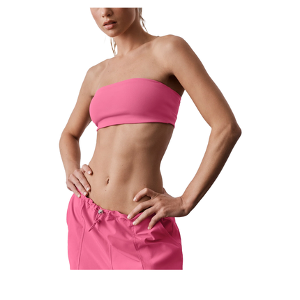alo Women's Airbrush Bandeau Bra Paradise Pink