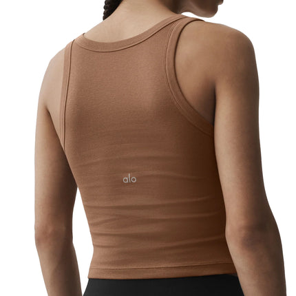alo Women's Timeless Tank Sun Kissed Brown
