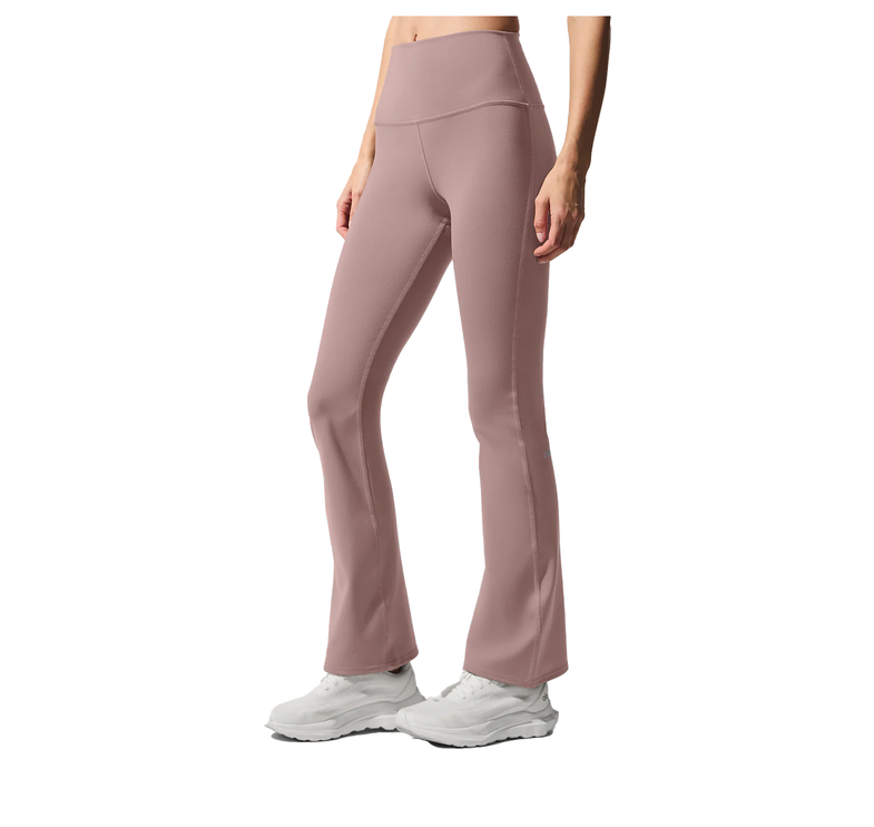 alo Women's Airbrush High-Waist 7/8 Bootcut Legging - Taupe