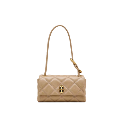 Marc Jacobs Women's The Quilted Mini Dual Shoulder Bag Camel