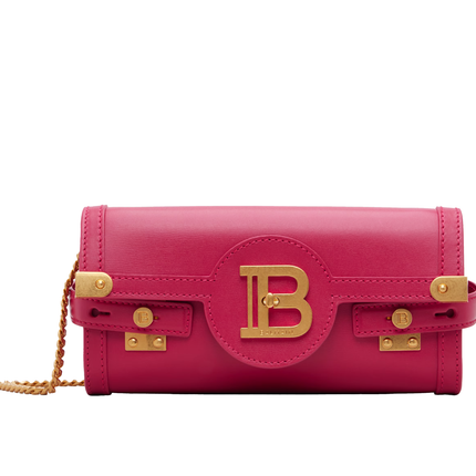 Balmain Women's B-Buzz Pouch 23-Calfskin Pink