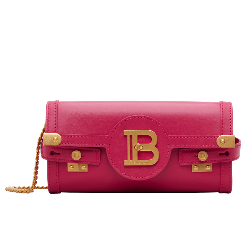 Balmain Women's B-Buzz Pouch 23-Calfskin Pink