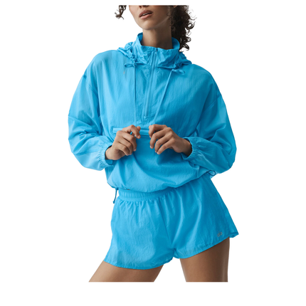 alo Women's 1/4 Zip Go Time Pullover Azure Blue