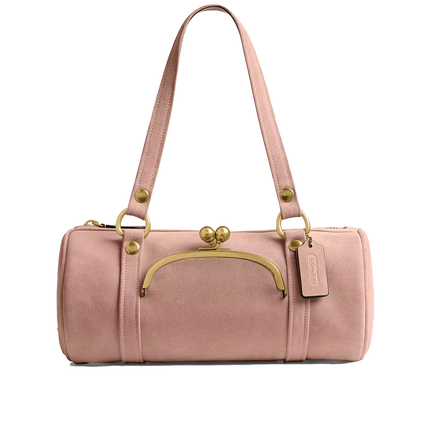 Coach Women's Kisslock Barrel Bag Brass/Nuage