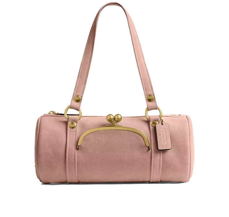 Coach Women's Kisslock Barrel Bag Brass/Nuage