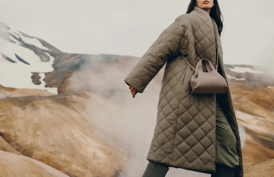 Polène Women's Numéro Neuf Mini Edition Textured Taupe