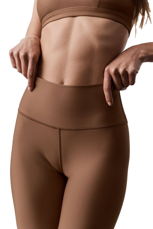 alo Women's 7/8 High-Waist Airlift Legging Sun Kissed Brown
