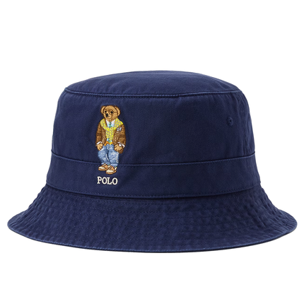 Polo Ralph Lauren Unisex Polo Bear Twill Bucket Hat Newport Navy