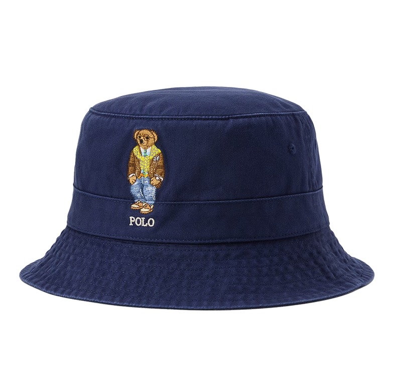 Polo Ralph Lauren Unisex Polo Bear Twill Bucket Hat Newport Navy