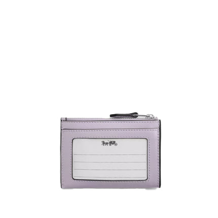Coach Women's Mini Skinny Id Case Silver/Light Amethyst