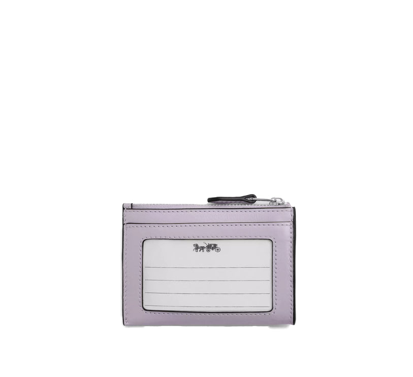 Coach Women's Mini Skinny Id Case Silver/Light Amethyst