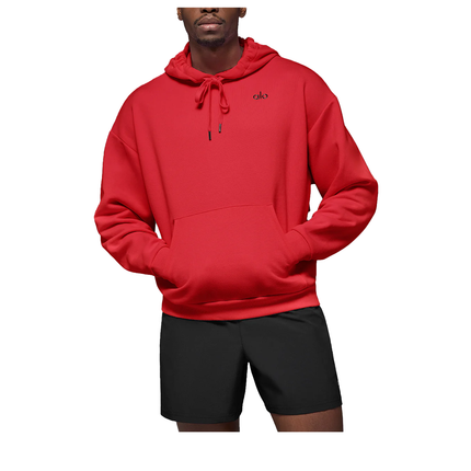 alo Unisex Accolade Hoodie Bright Red