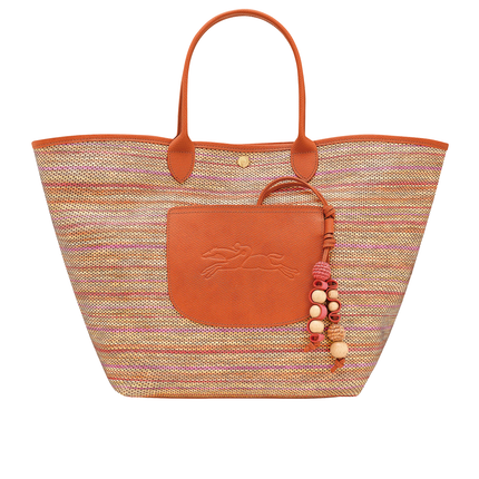 Longchamp Women's Le Pliage Collection L Basket Bag Canvas Rainbow