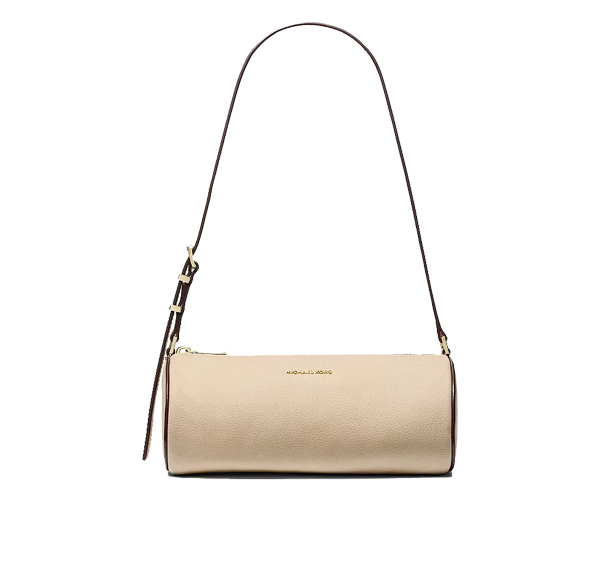 Michael Kors Women's Izzy Small Nubuck Barrel Pochette Khaki/Gold