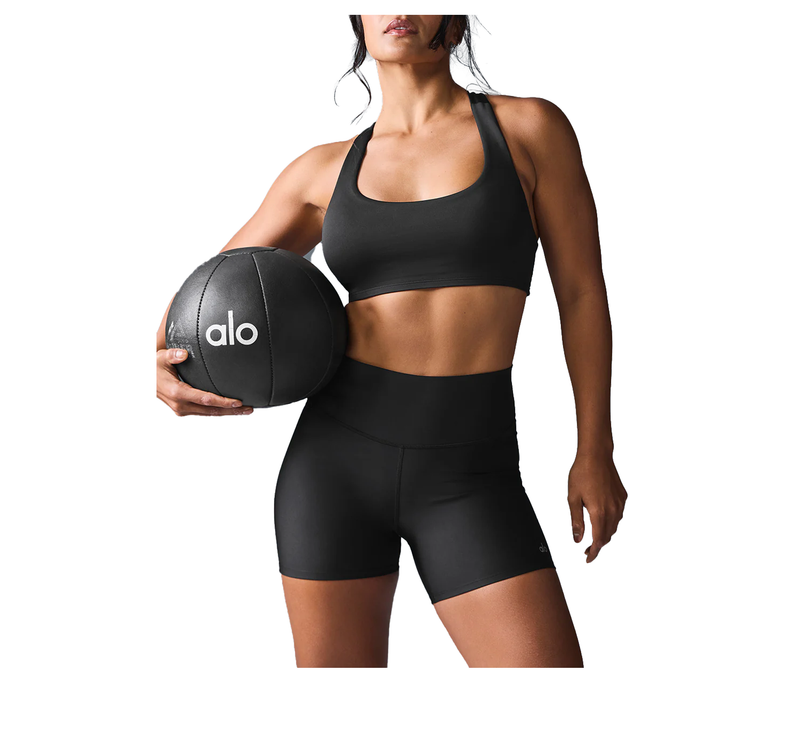 alo Women's Airlift Advantage Racerback Bra - Black