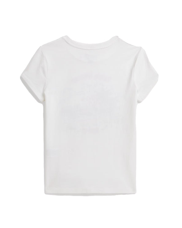 Polo Ralph Lauren Girl's Embroidered Cotton Jersey Tee White