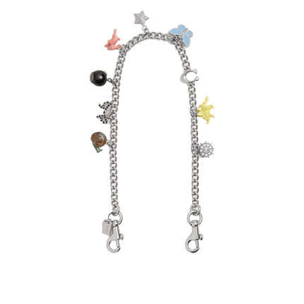 Coach Women's Chain Strap With Charms Silver/Multi