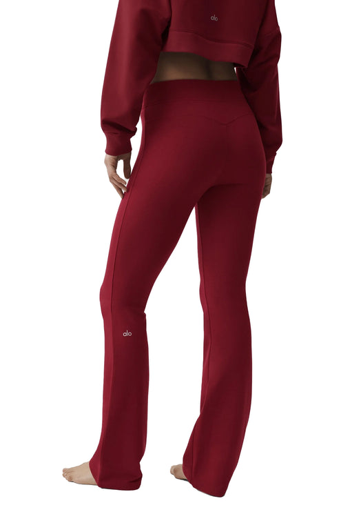 alo Women's Sway Bootcut Sweatpant Summer Romance Red