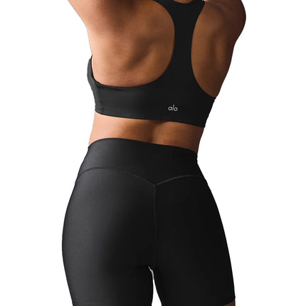 alo Women's Airlift Advantage Racerback Bra - Black