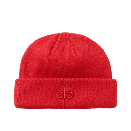 alo Unisex Notable Beanie Bright Red