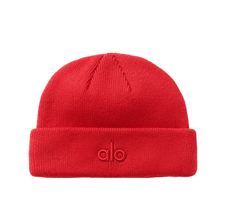alo Unisex Notable Beanie Bright Red