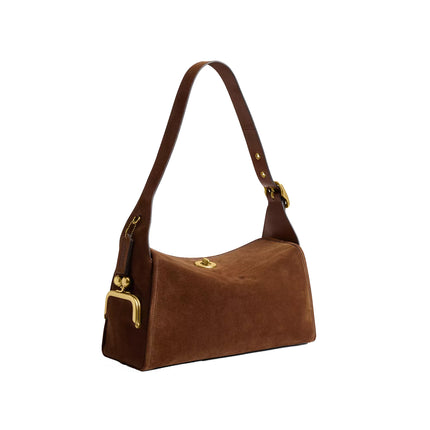 Coach Women's Turnlock Haversack Bag Brass/Warm Brown