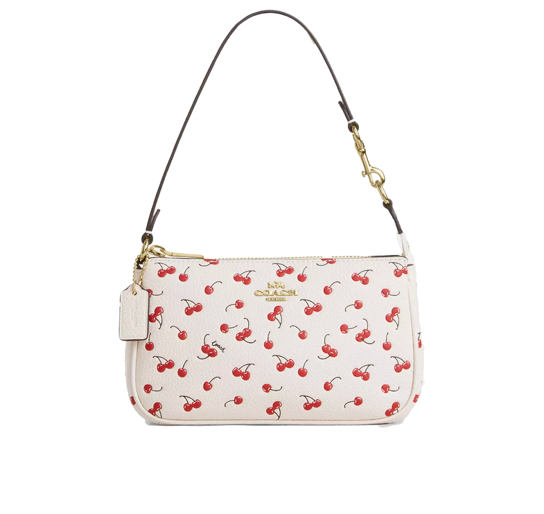 Coach Women's Nolita 19 With Cherry Print Gold/Chalk Multi