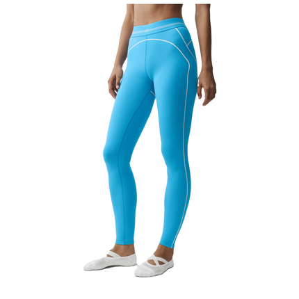 alo Women's Airbrush High-Waist Heart Throb Legging Full Azure Blue/White