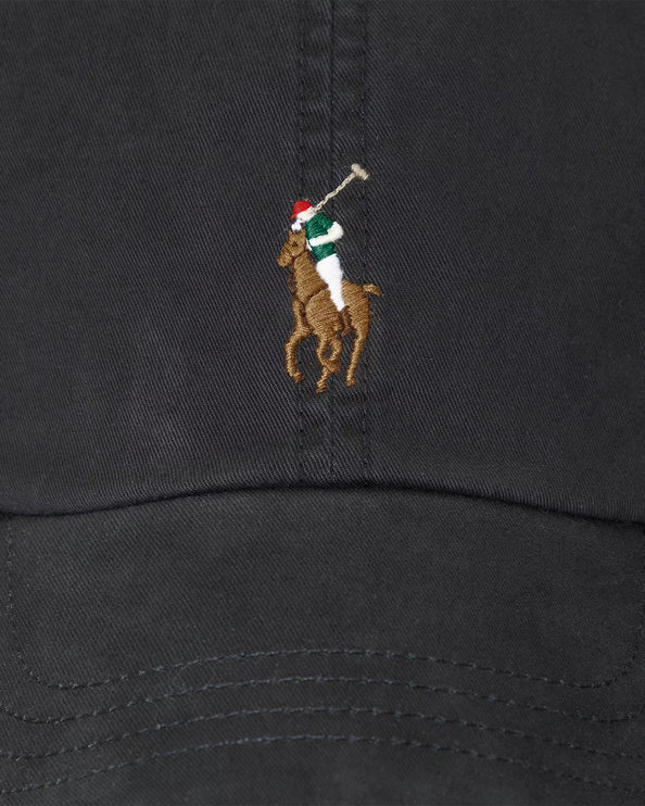 Polo Ralph Lauren Unisex Stretch-Cotton Twill Ball Cap Black