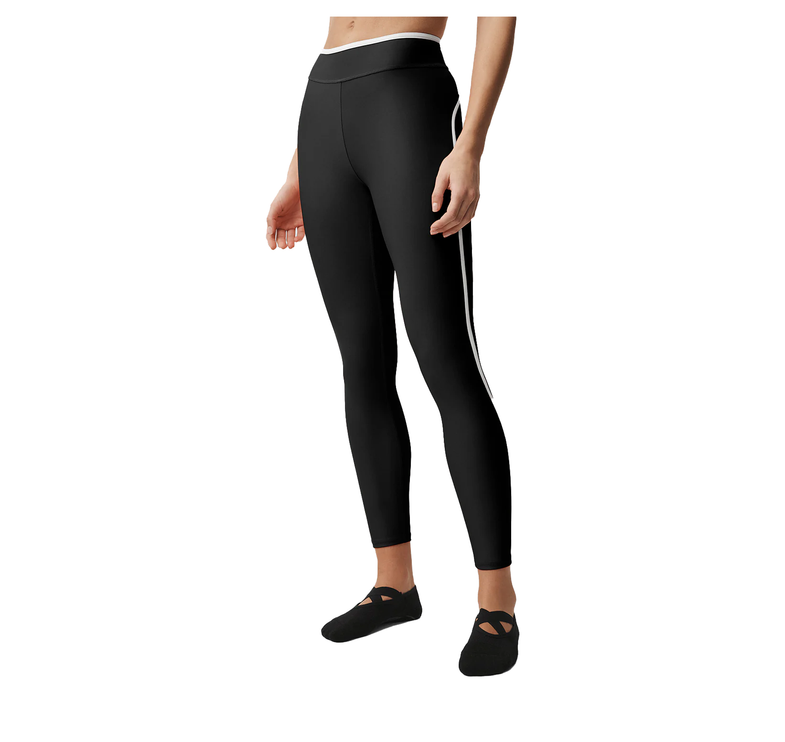 alo Women's Airlift High Waist Charger 7/8 Legging Black/White