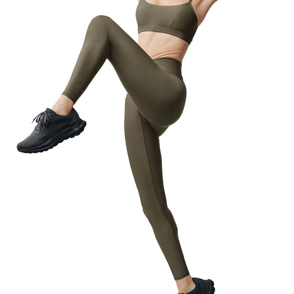 alo Women's 7/8 High-Waist Airlift Legging Olive Tree