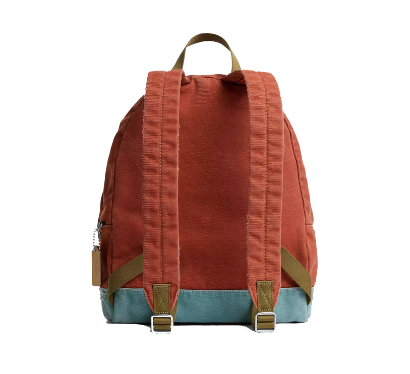 Coach Unisex Tyler Backpack In Loved Canvas Silver/1941 Saddle Multi