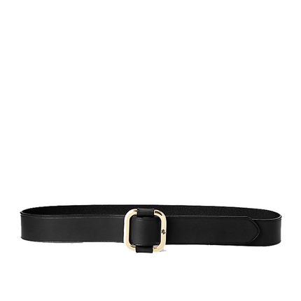 Polo Ralph Lauren Women's Slide-Buckle Leather Belt Black