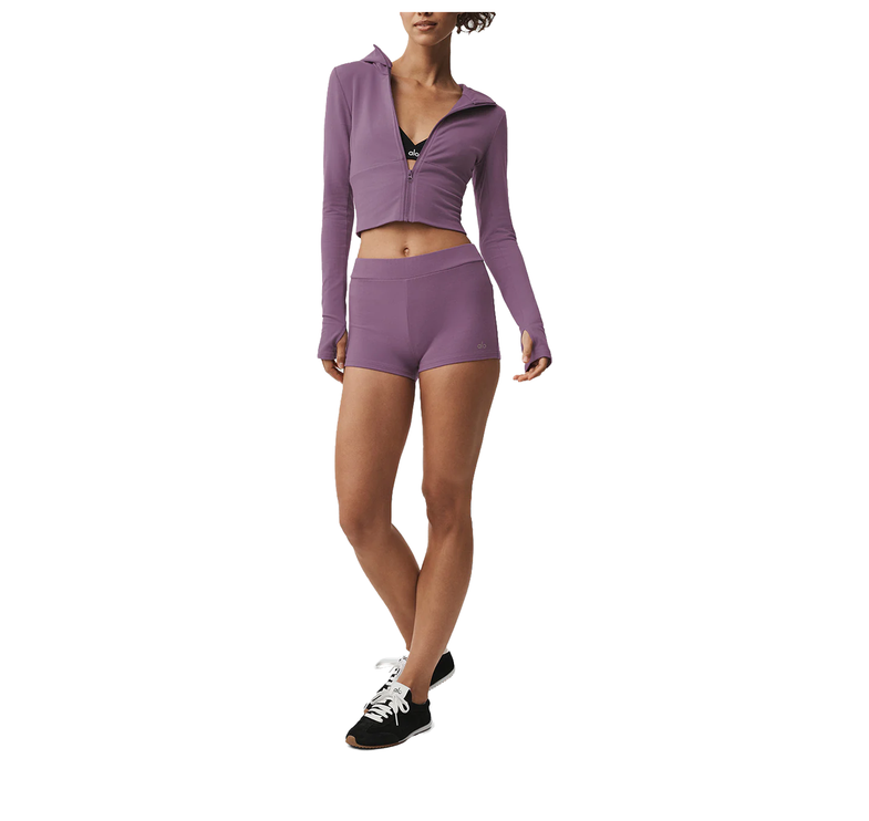 alo Women's Sway My Way Micro Short Plum Kiss