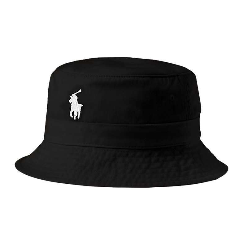 Polo Ralph Lauren Unisex Cotton Chino Bucket Hat Black