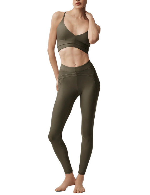 alo Women's Airlift High-Waist Evolve Legging Olive Tree