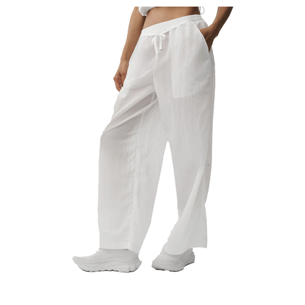 alo Women's Ripstop Electric Straight Leg Pant White