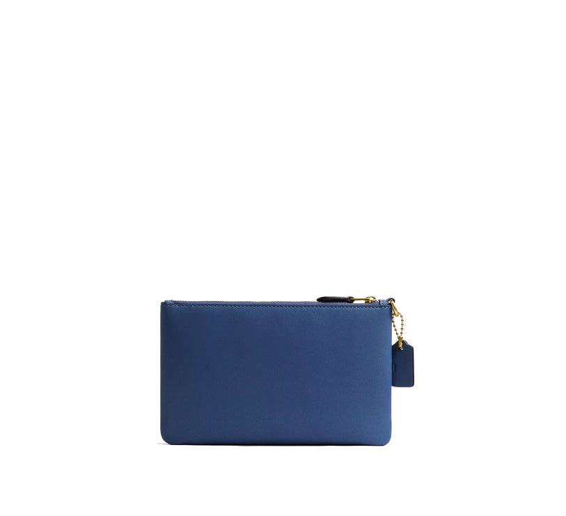 Coach Women's Disney X Coach Essential Small Wristlet With Donald Duck Brass/Stone Blue Multi