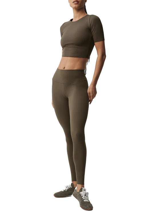 alo Women's Softsculpt High-Waist 7/8 Legging Olive Tree