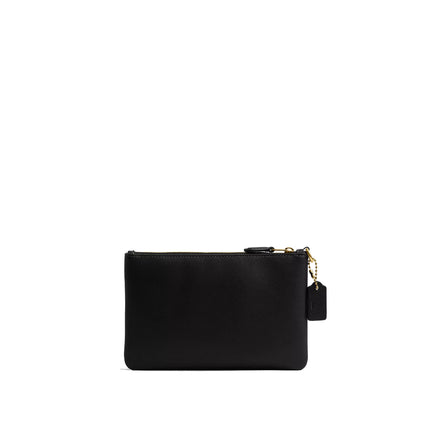 Coach Women's Disney X Coach Essential Small Wristlet With Mickey Mouse Brass/Black Multi