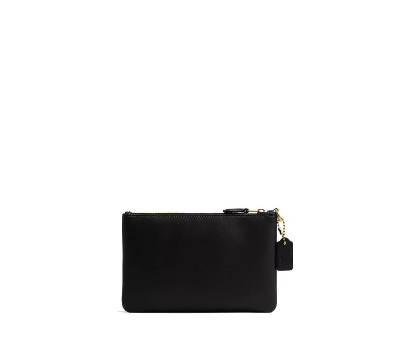 Coach Women's Disney X Coach Essential Small Wristlet With Mickey Mouse Brass/Black Multi